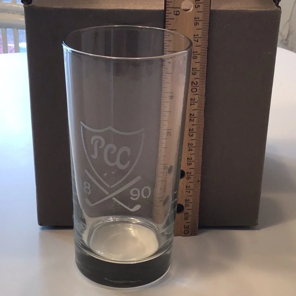 Plainfield Country Club Bar Drinking Glasses 4 Swag Golf Course New Jersey Set‎